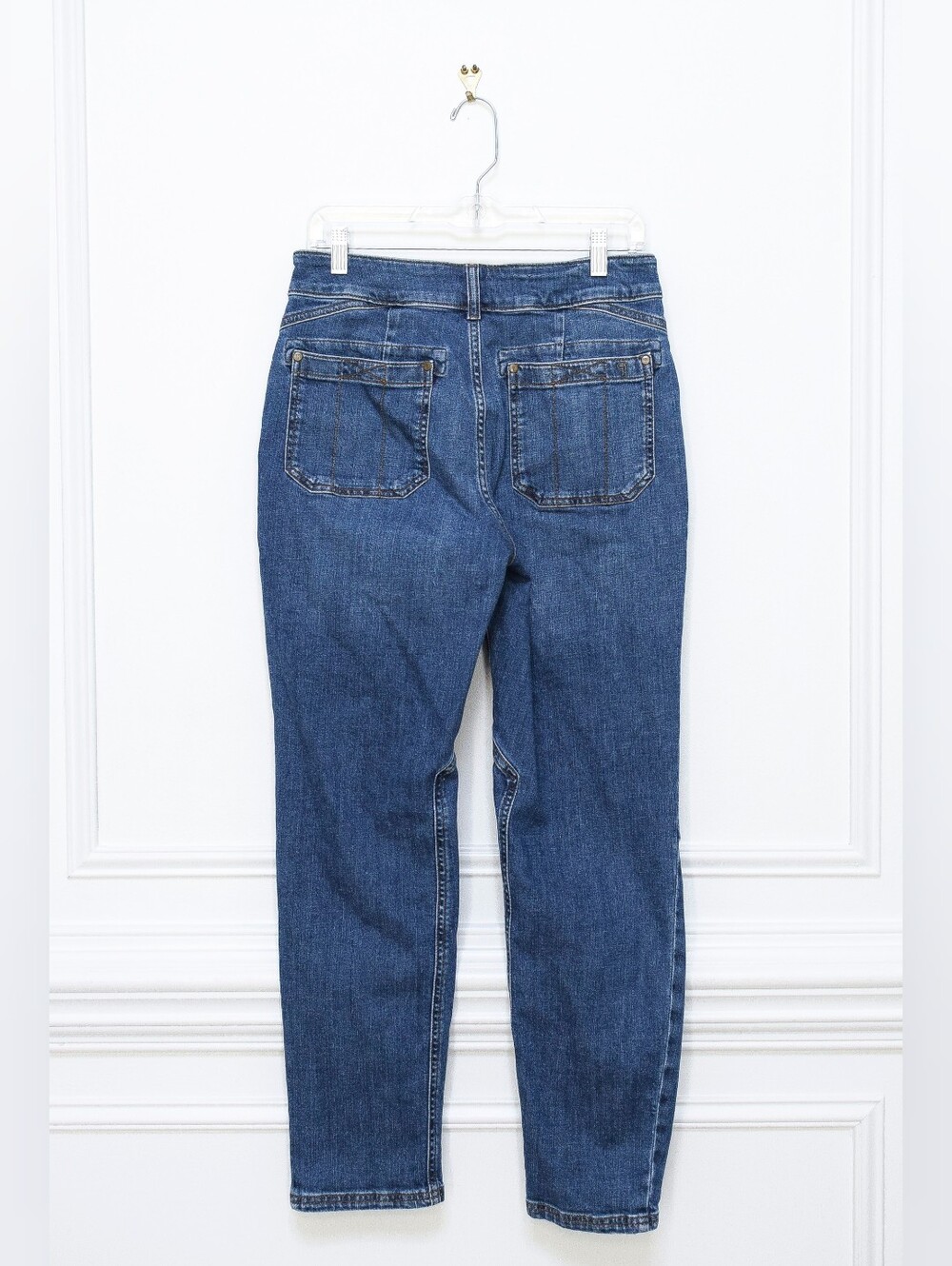 Anthropologie Pilcro Wanderer Mid Rise Relaxed Jeans Tapered Straight Leg Sz 28 - Picture 8 of 9
